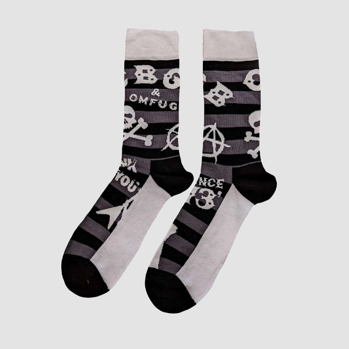 CBGB - Logos Striped Socks