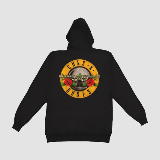 Guns N Roses - Classic Logo Backprint Zip Hoodie