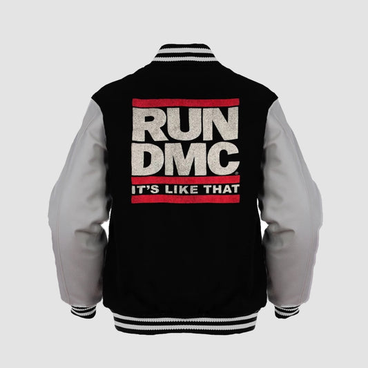 Run DMC - It's Like That Black/Grey Varsity Jacket
