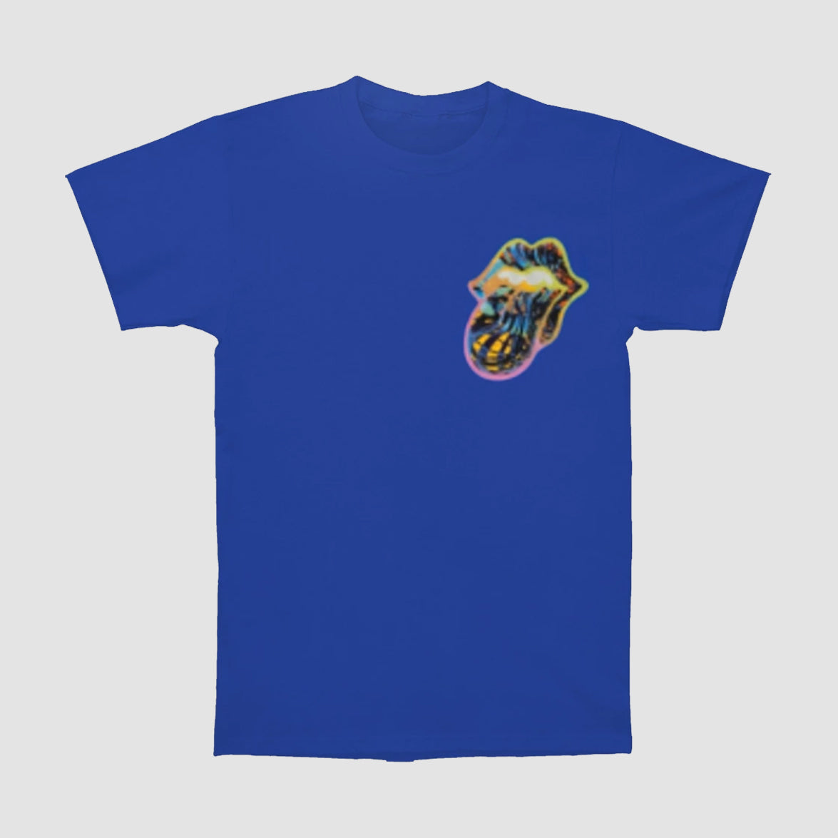 The Rolling Stones - 60 Gradient Text Blue