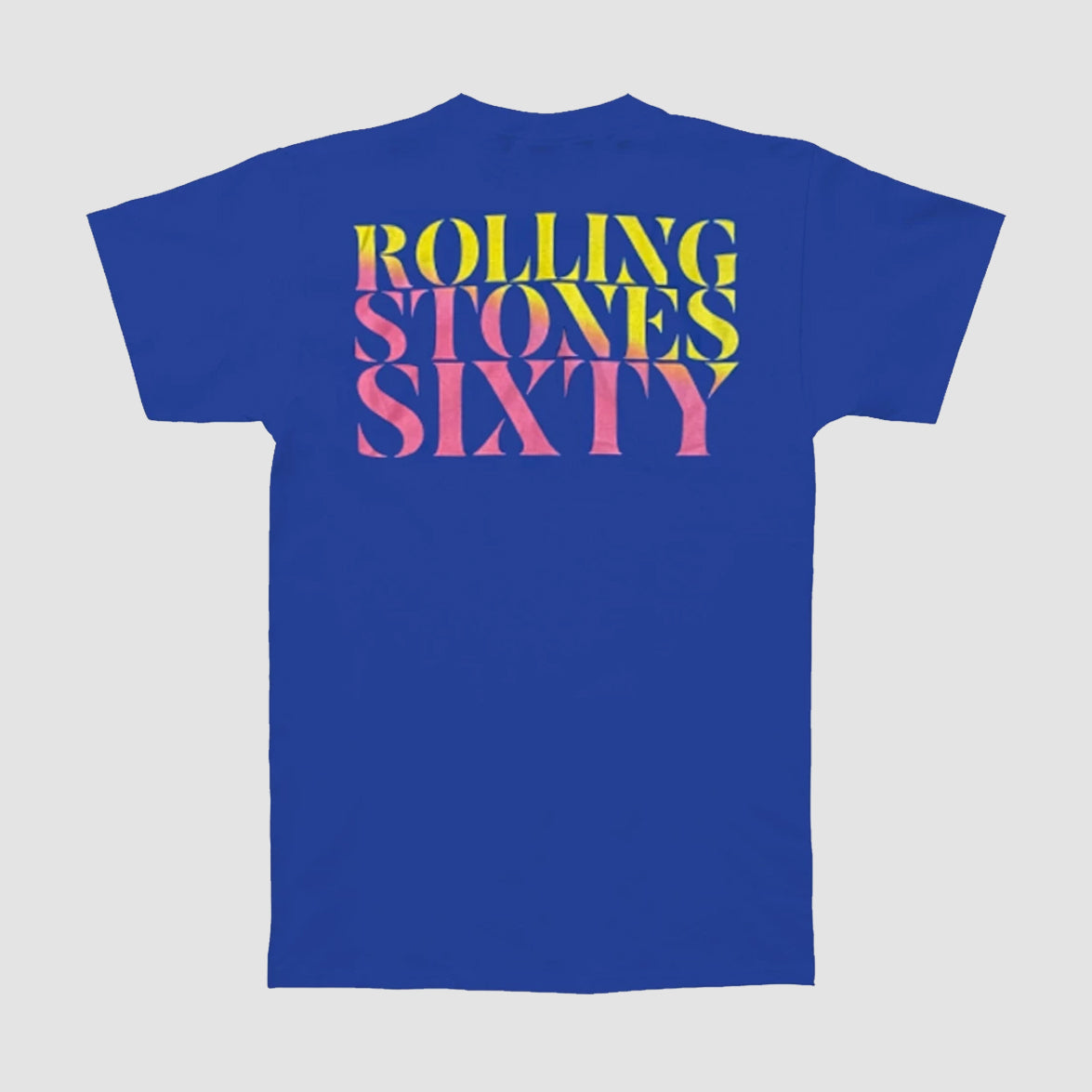 The Rolling Stones - 60 Gradient Text Blue