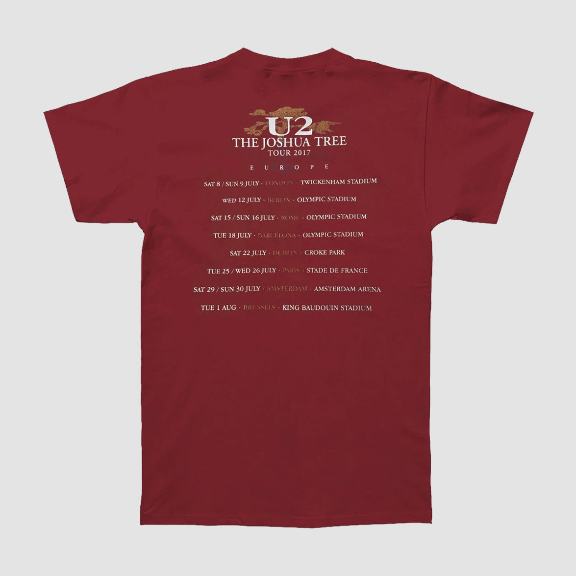 U2 - Joshua Tree 2017 Red