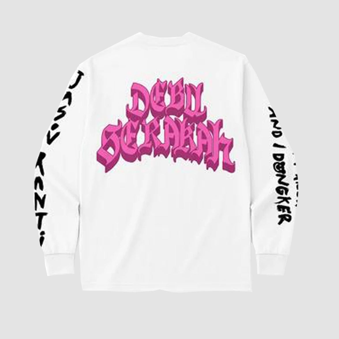 Jason Ranti Dongker - I Don't Know And I Dongker Debu Serakah White Longsleeve