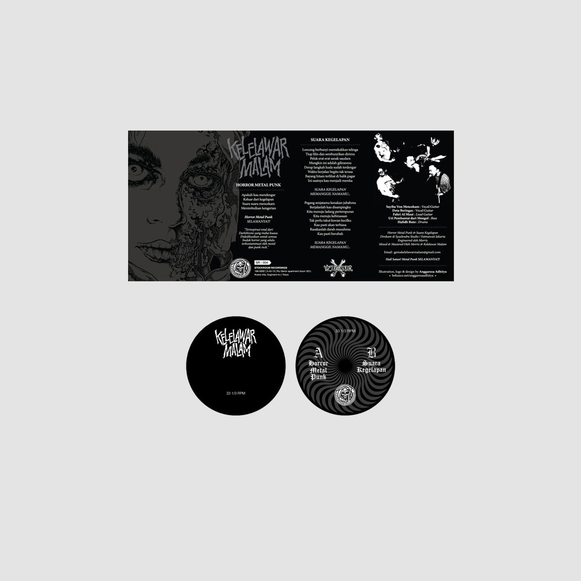 Kelalawar Malam - Horror Metal Punk Vinyl 7"
