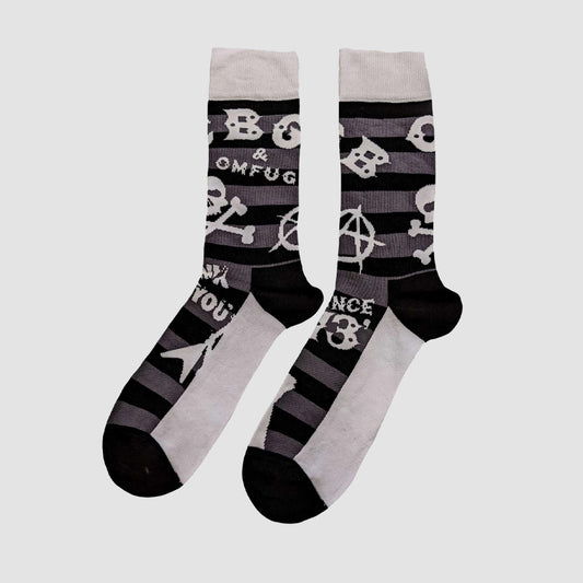 CBGB - Logos Striped Socks