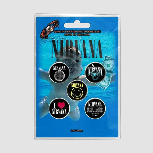 Nirvana - Nevermind Button Badge Pack
