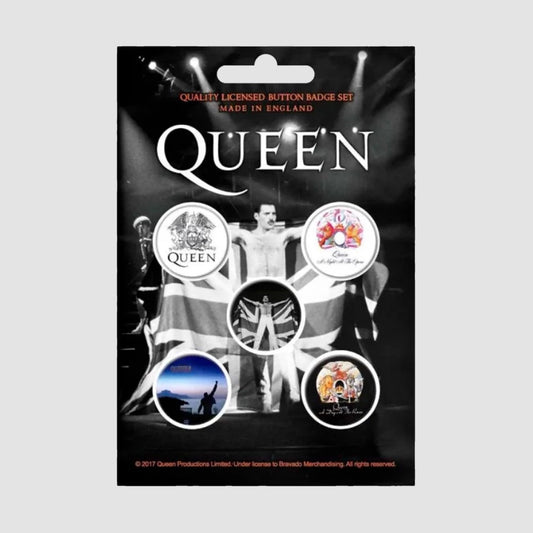 Queen - Freddie Button Badge Pack