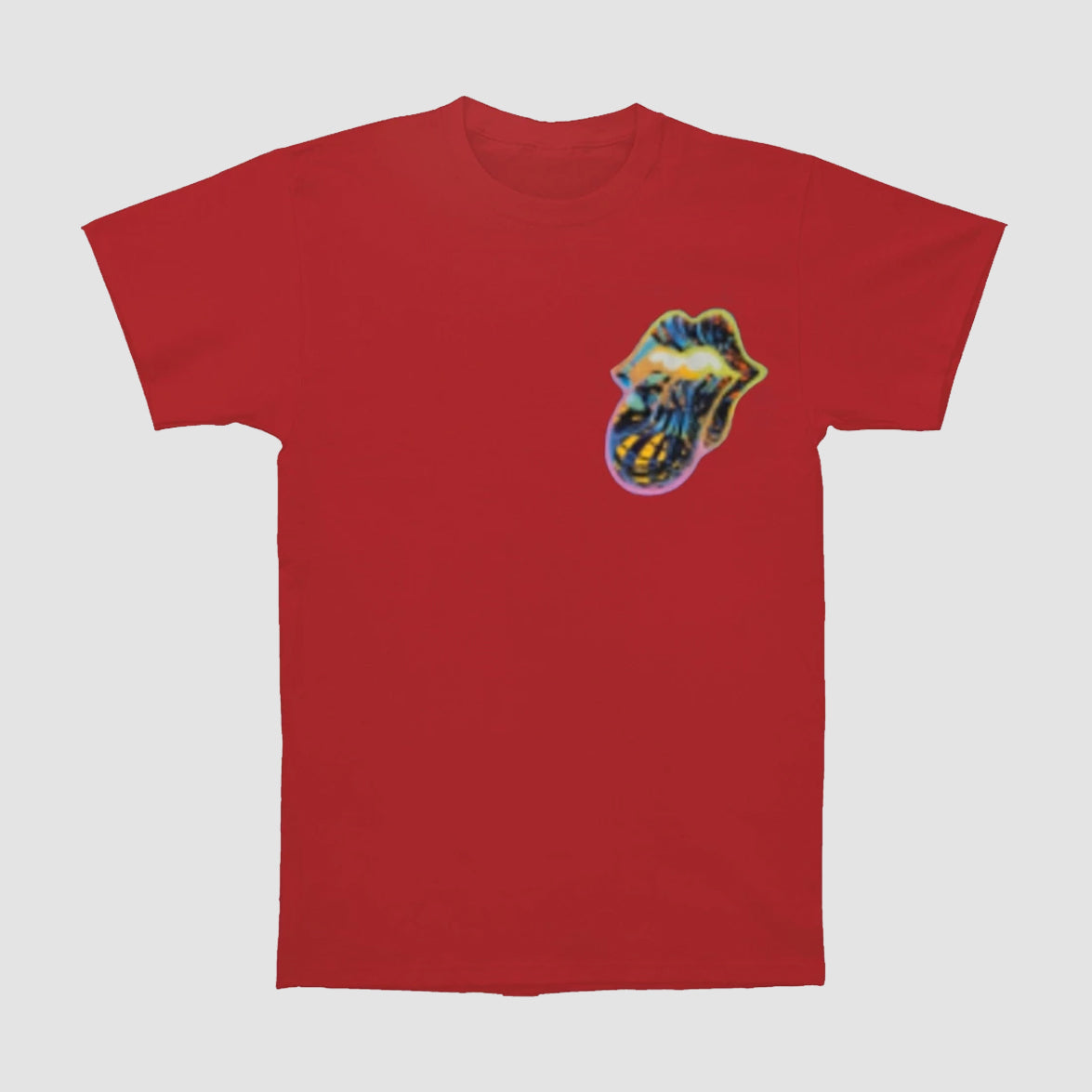 The Rolling Stones - 60 Gradient Text Red