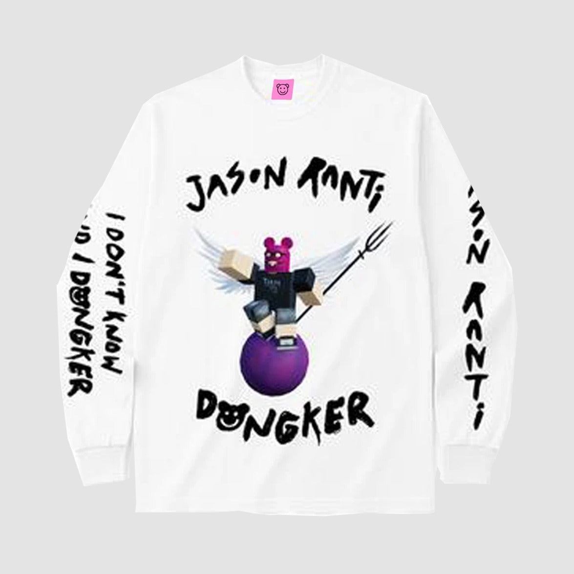 Jason Ranti Dongker - I Don't Know And I Dongker Debu Serakah White Longsleeve