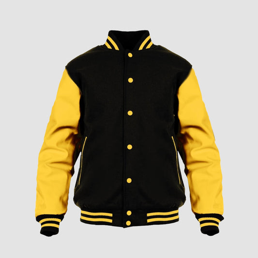 Wu Tang Clan - Logo Black/Yellow Varsity Jacket